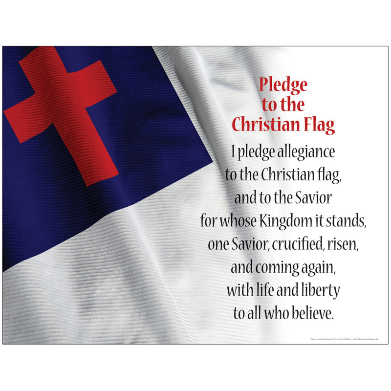 Barker Creek Pledge to the Christian Flag Chart | Wayfair